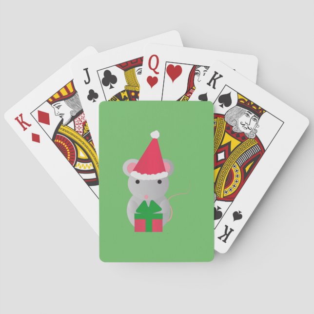 Cute Jul Mouse Casinokort (Baksidan)
