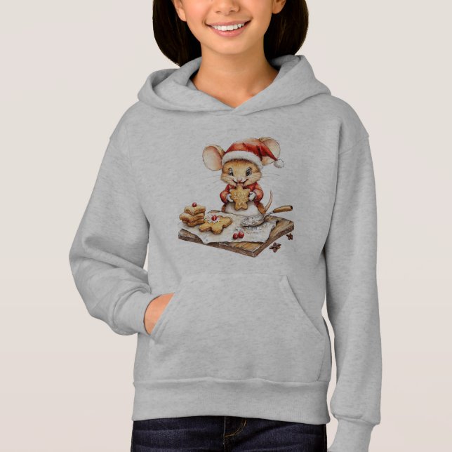 Cute Jul Mouse Chef T Shirt (Framsida)