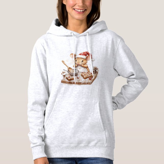 Cute Jul Mouse Chef T Shirt (Framsida)