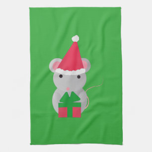 Cute Jul Mouse Kökshandduk