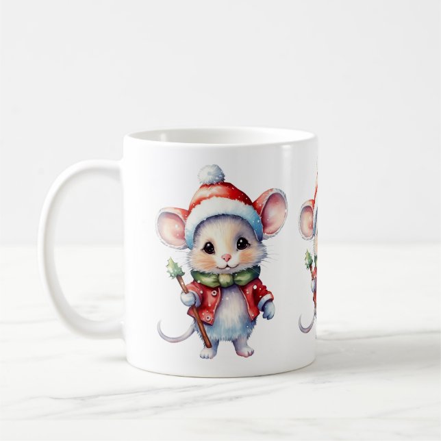 Cute Jul Mouse Mugg (Vänster)