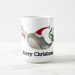 Cute Jul Narwhal Kaffemugg