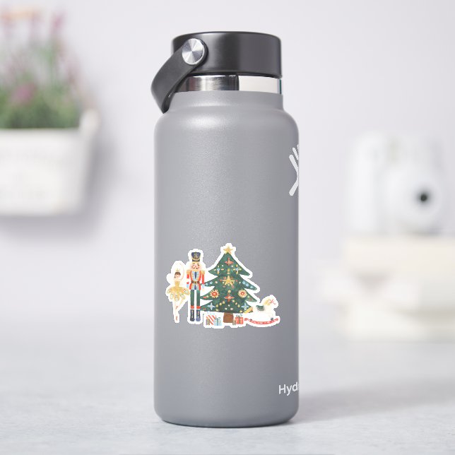Cute Jul Nutcracker Klistermärken (HydroFlask)