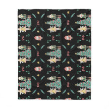 Cute Jul Nutcracker på en svart bakgrund