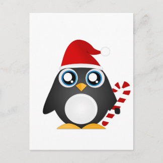 Cute jul Penguin Helg Vykort