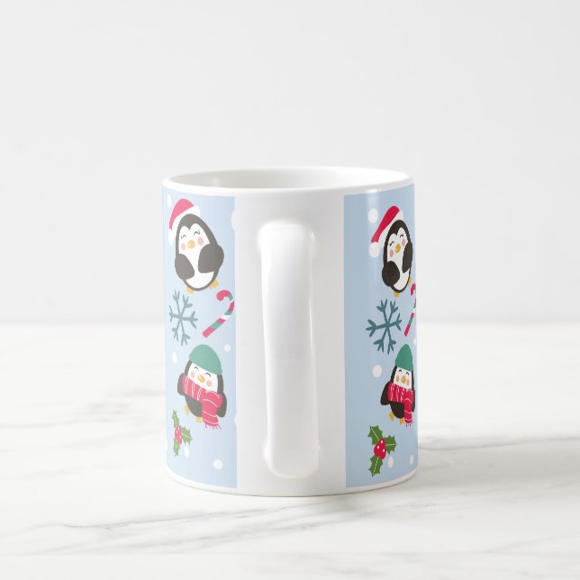 Cute jul Penguin Kaffemugg (Handtag)