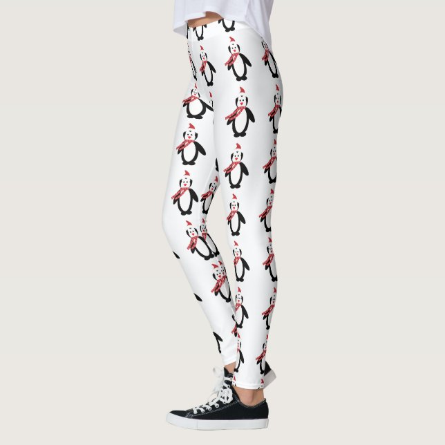 Cute jul Penguin Leggings (Vänster)