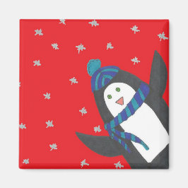 Cute jul Penguin Magnet