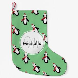 Cute Jul Penguins Liten Julstrumpa