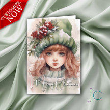 Cute jul Pixie Helgdag