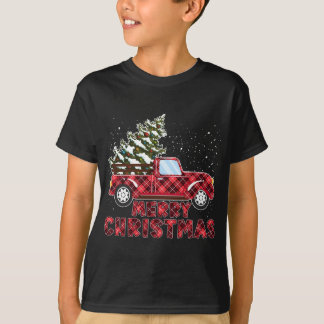 Cute Jul Play Buffalo Red Lastbil med Kristus T Shirt