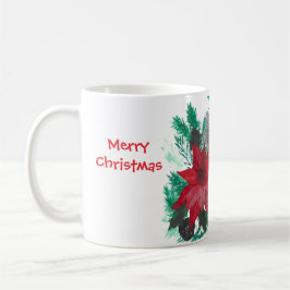 Cute Jul Poinsettia Valp Coffee Tea Kopp