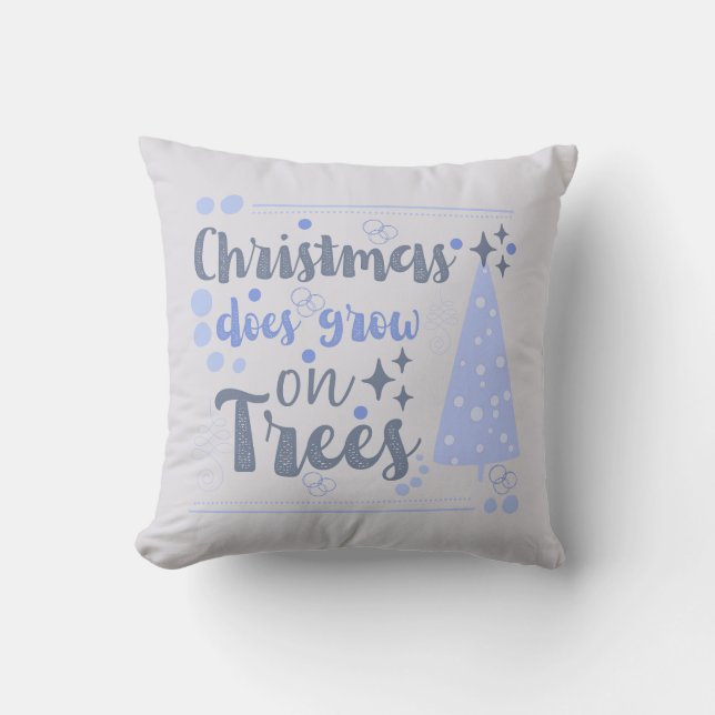 Cute Jul Pun Helgdag Kudde (Framsida)