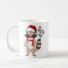 Cute jul Raccoon Gift Cute Helgdag Funny Kaffemugg