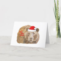 Cute Jul Red Realistic Bear Teckning
