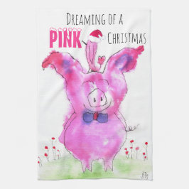 Cute jul Rosa Gris Kitchen Towel Kökshandduk