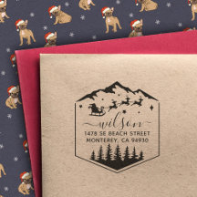 Cute jul Sant Claus Return