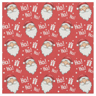 Cute jul Santa Ho Ho Ho Red White Tyg