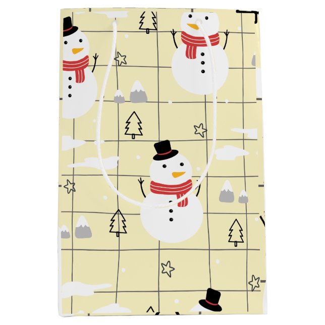 Cute Jul Snögubbe Mönster (Framsidan)