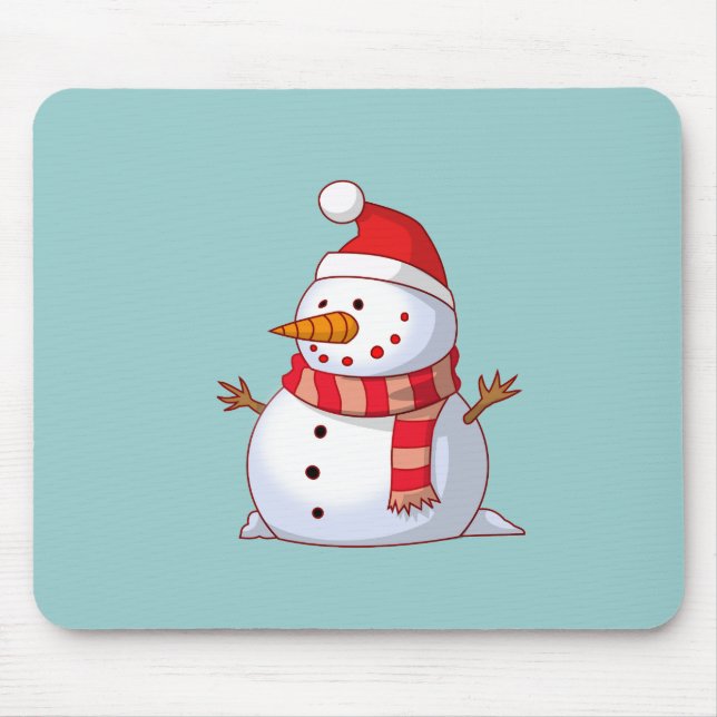 Cute jul Snögubbe Musmatta (Framsidan)