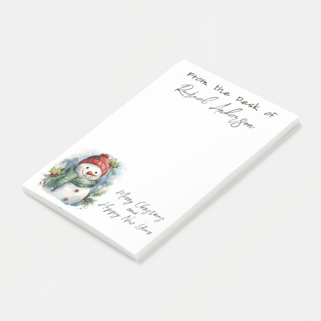 Cute jul Snögubbe Post-it Block (Vinklad)
