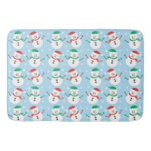 Cute jul Snögubbe Snowflake Mönster