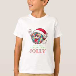 Cute jul T-Shirt för barn: Jolly och Bright