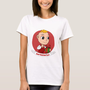 Cute jul-tecknaden baby T-Shirt
