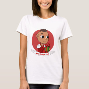 Cute jul-tecknaden baby T-Shirt