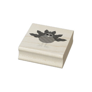 Cute Jul Turkiet Wood Art Frimärke Stämpel