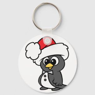 Cute jul Tuxedo Penguin Nyckelring