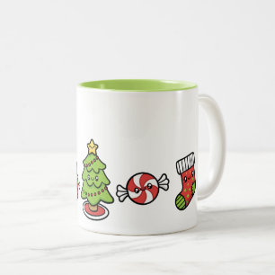 Cute-jul Två-Tonad Mugg