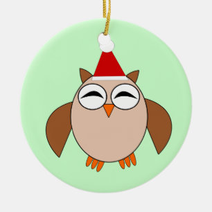 Cute jul Uggla Ornament