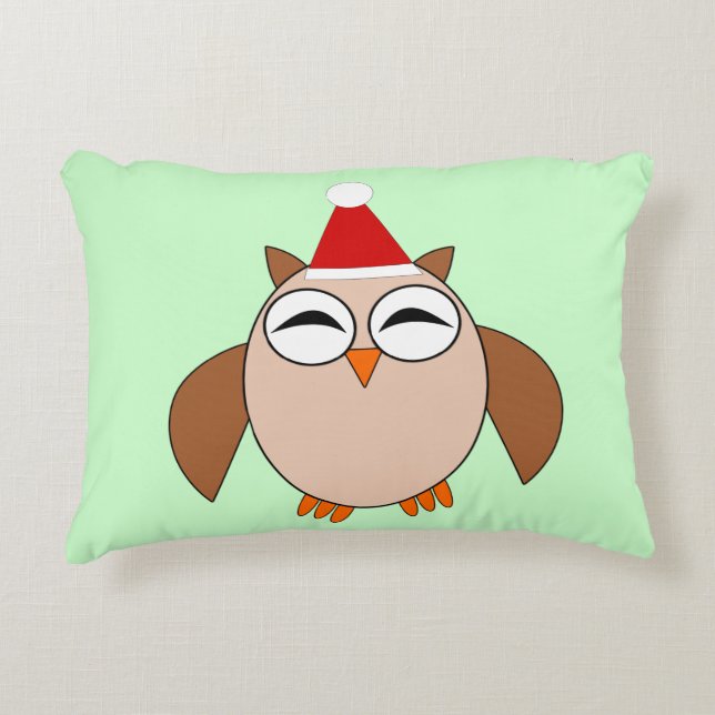 Cute jul Uggla Pillow Prydnadskudde (Framsidan)