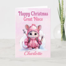 Cute Jul Underbar Niece Rosa Winter Mouse