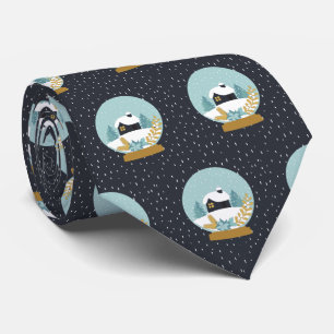 Cute jul Winter Snö Globe Mönster Slips