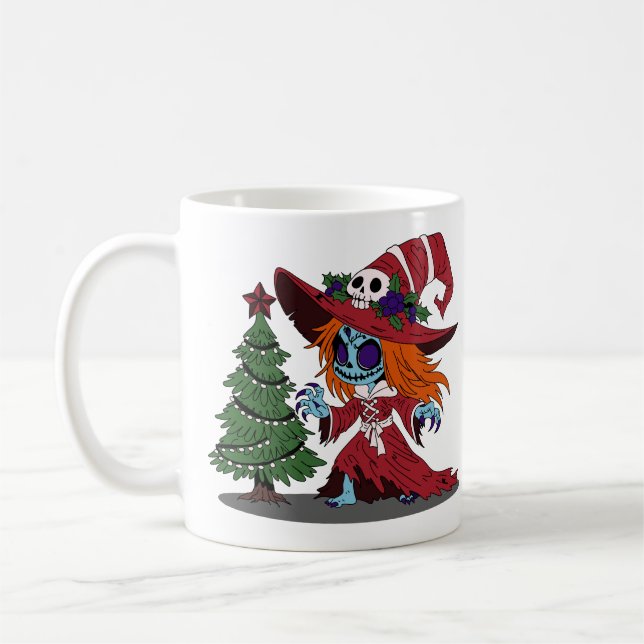 Cute Jul Witch Kaffemugg (Vänster)