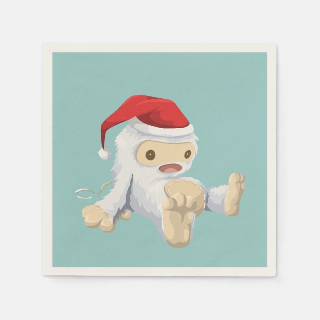 Cute jul Yeti Leksak Doll Pappersservett (Framsidan)