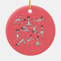 Cute jul Yoda Hjort Ornament