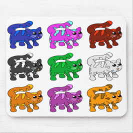 Cute Julafton Mönster Kitten Group Musmatta