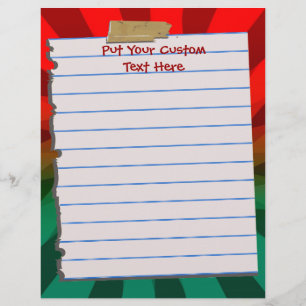 Cute Julbletterhead Stationery