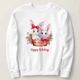 Cute Julbunnier i Basket T Shirt