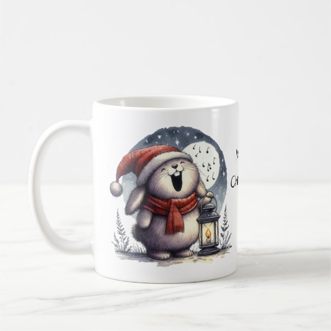 Cute Julbunny Kaffemugg (Vänster)