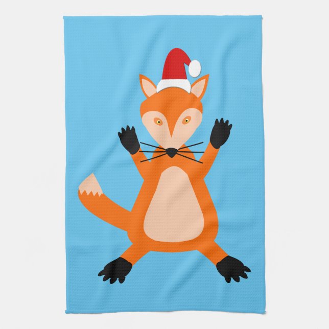Cute Julfox Kökshandduk (Vertikal)