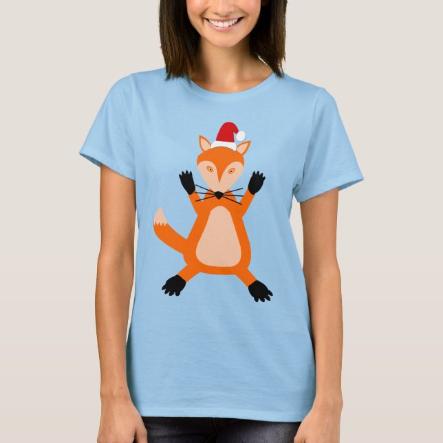 Cute Julfox T Shirt (Framsida)