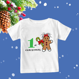 Cute Julgingerbröd Baby Bodykosten T Shirt