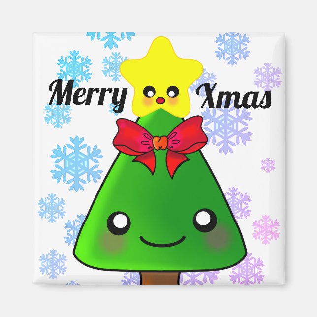 Cute Julgran med Star Magnet (Framsidan)