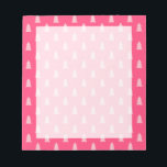 Cute Julgran mönster pastel och shock rosa Anteckningsblock<br><div class="desc">Modern och minimalistisk jul mönster.</div>