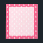 Cute Julgran mönster pastel och shock rosa Anteckningsblock<br><div class="desc">Modern och minimalistisk jul mönster.</div>