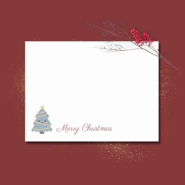 Cute Julgran Post-it Block (Cute Christmas Tree Post-it Notes)